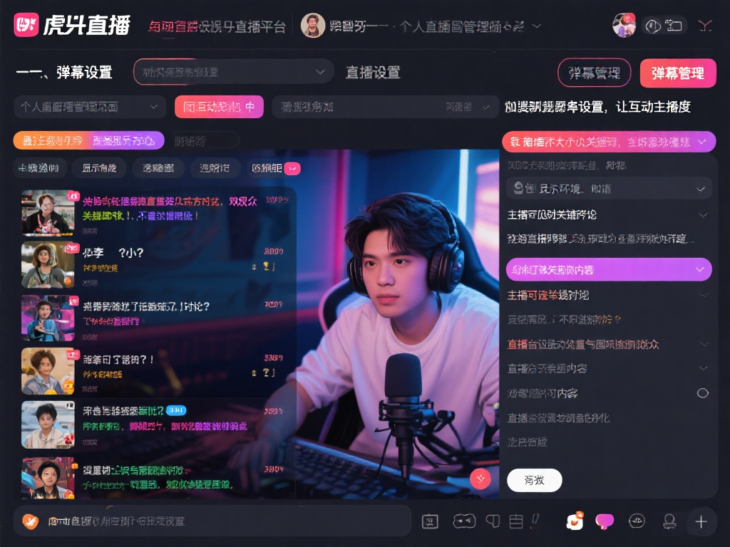 虎牙直播弹幕设置与互动功能的使用技巧详解
