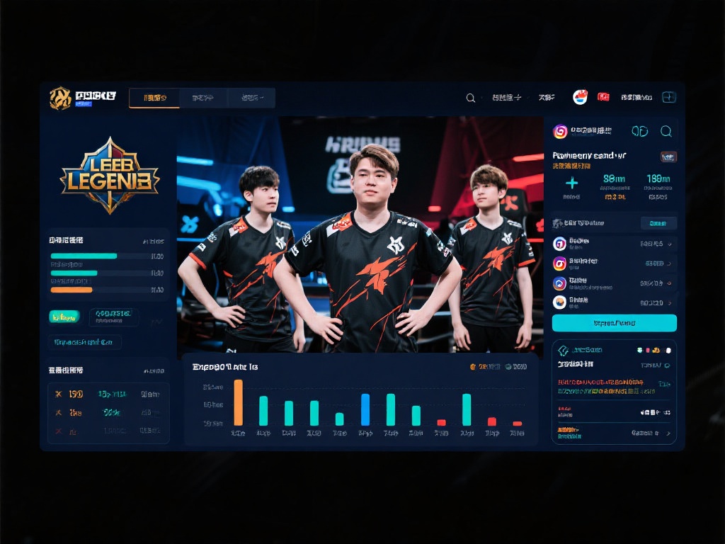 英雄联盟赛事直播中如何快速查看选手详细数据统计？