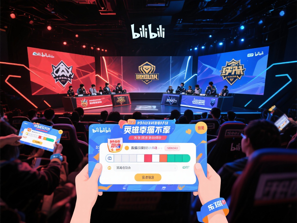 哔哩哔哩英雄联盟赛事直播，粉丝互动嗨翻全场狂欢不停！